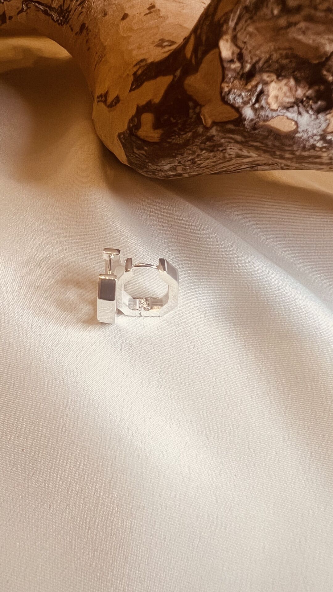 Kare Form 925 Ayar Gümüş Küpe
