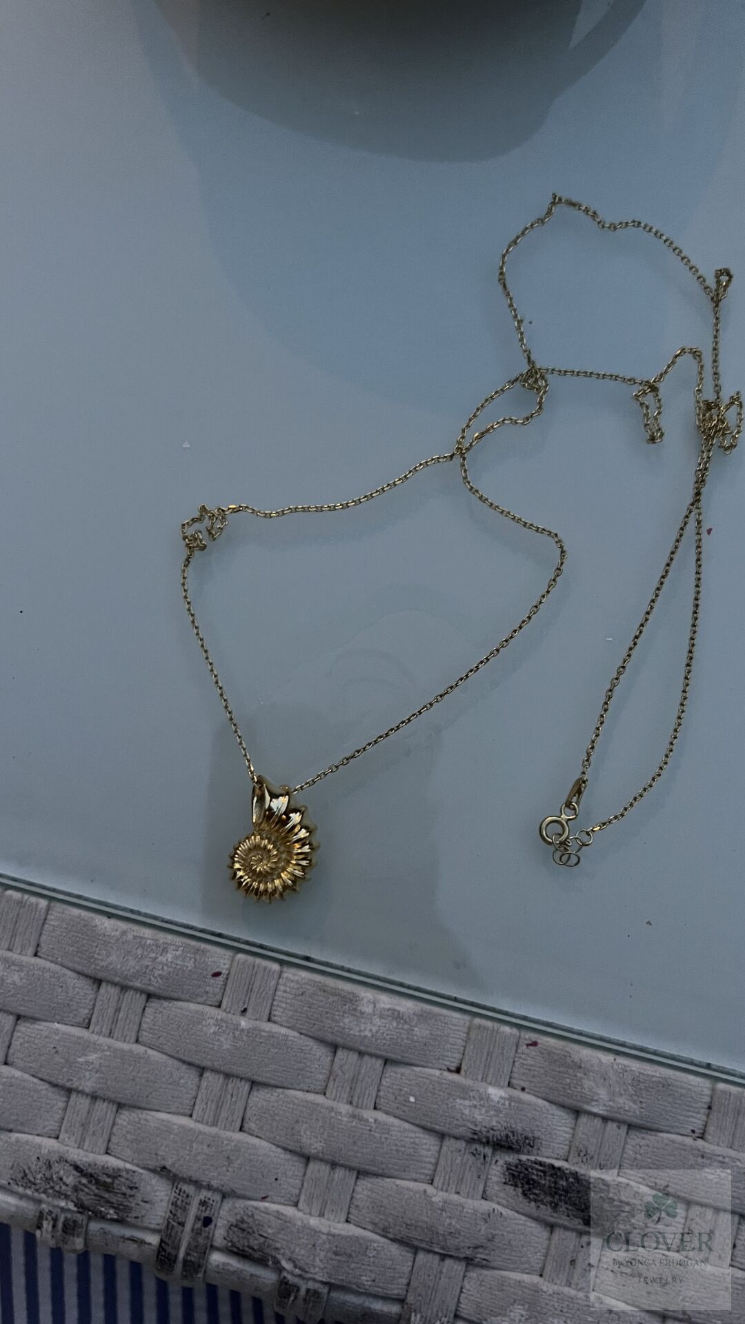 925 Ayar Gümüş Midye kolye