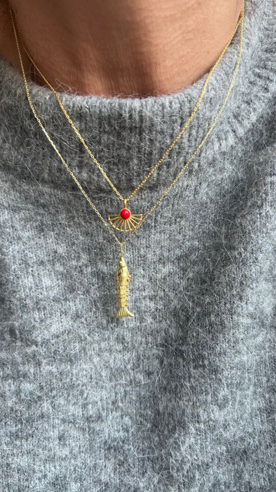 Yelpaze 925 Ayar Gümüş Kolye