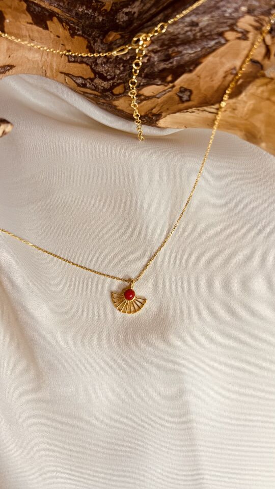 Yelpaze 925 Ayar Gümüş Kolye