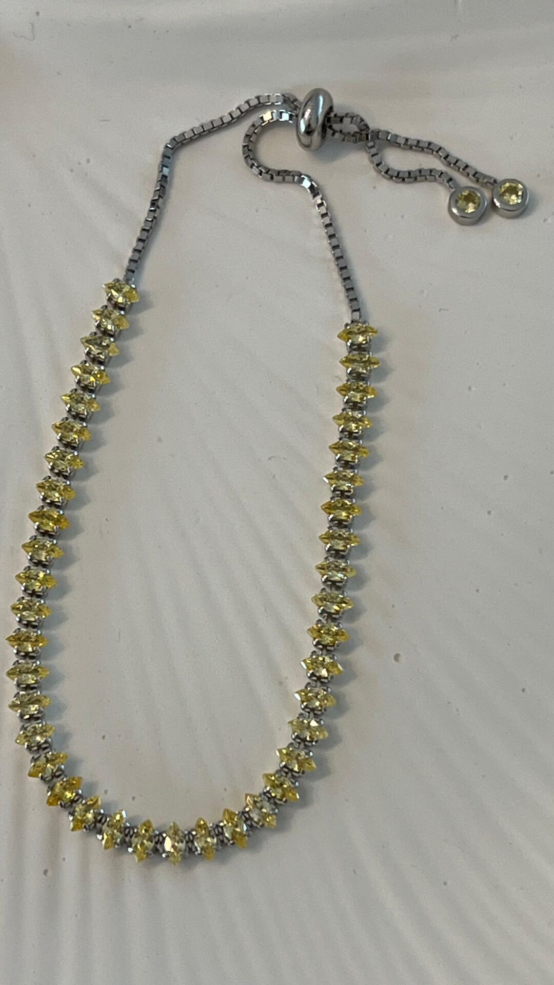 Sarı Markiz Kesim Sitrin Taşlı Asansör Bileklik