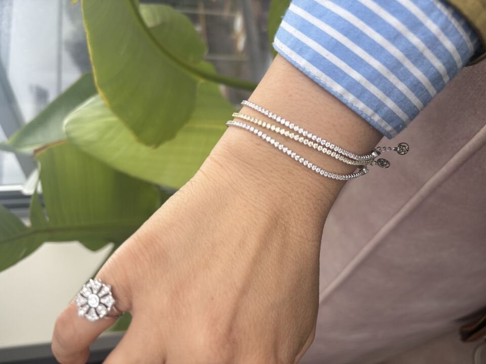 925 Ayar Gümüş Uzatmalı Su Yolu