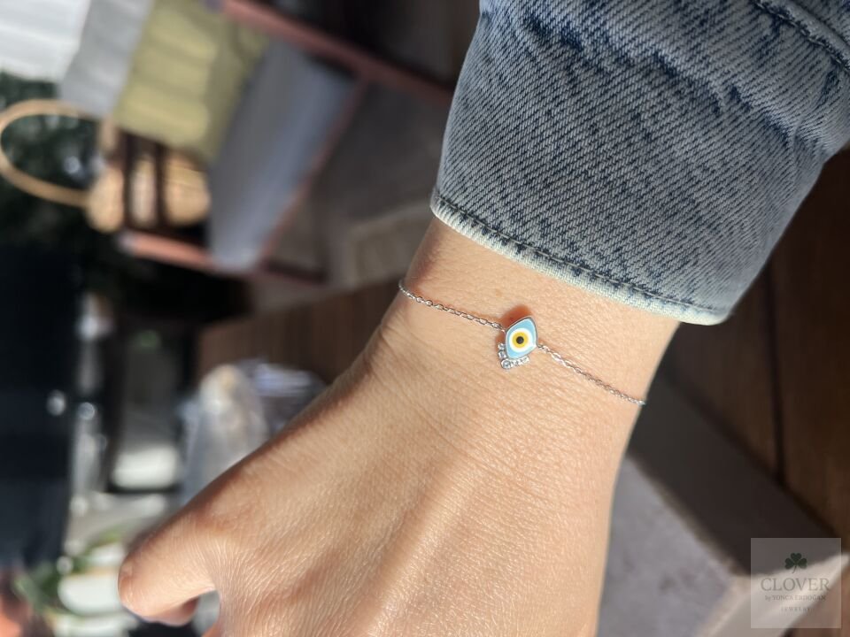 Gümüş Nazar Boncuk Bileklik