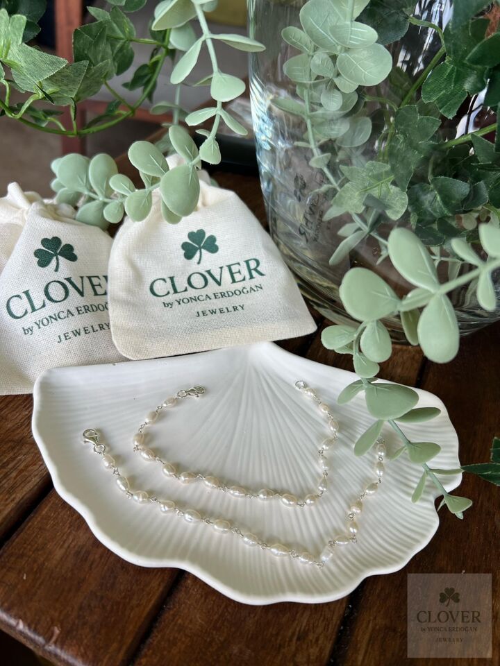 Gerçek İnci Dizimi Gümüş Bileklik