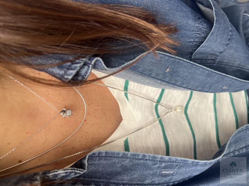 925 Ayar Gümüş Swarovski Zirconia Kız Çocuk Kolye