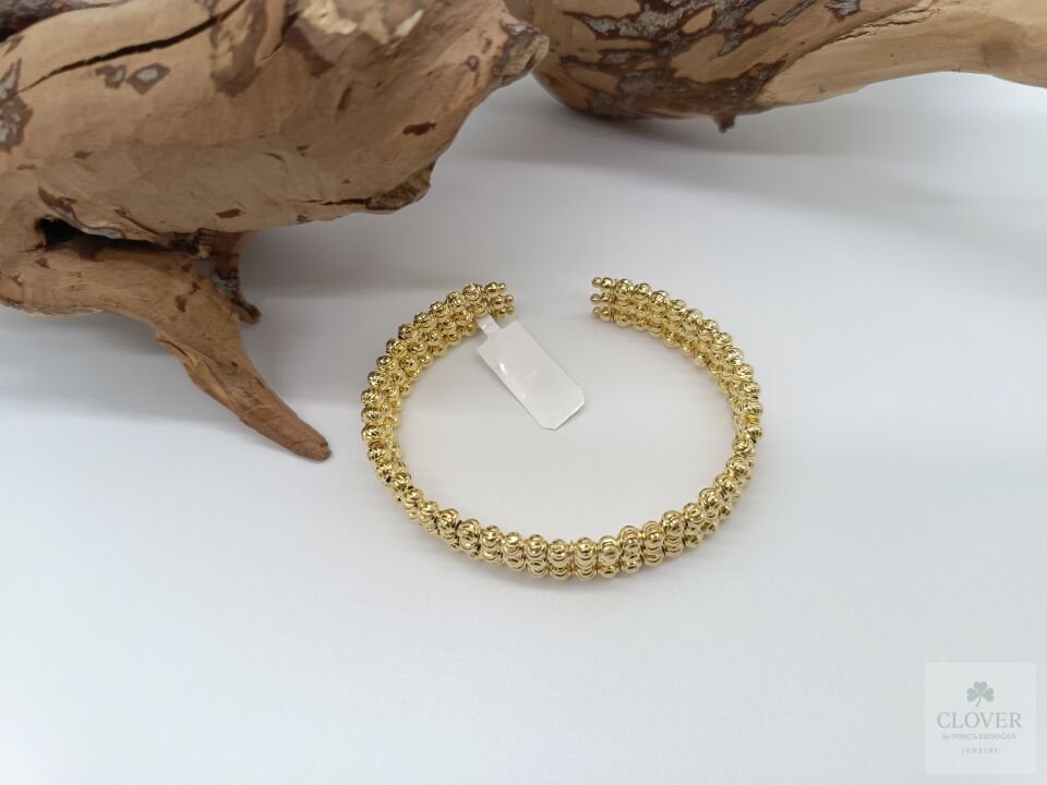 925 Ayar Gümüş Lazer Kesim Toplu Kelepçe