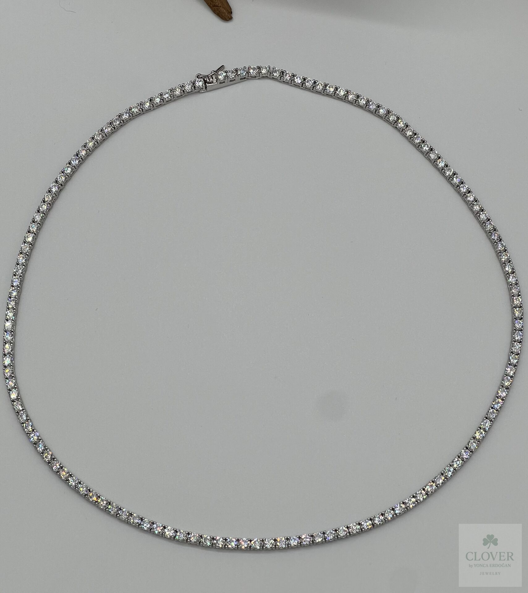 925 Ayar Gümüş Zirkon Su yolu Kolye