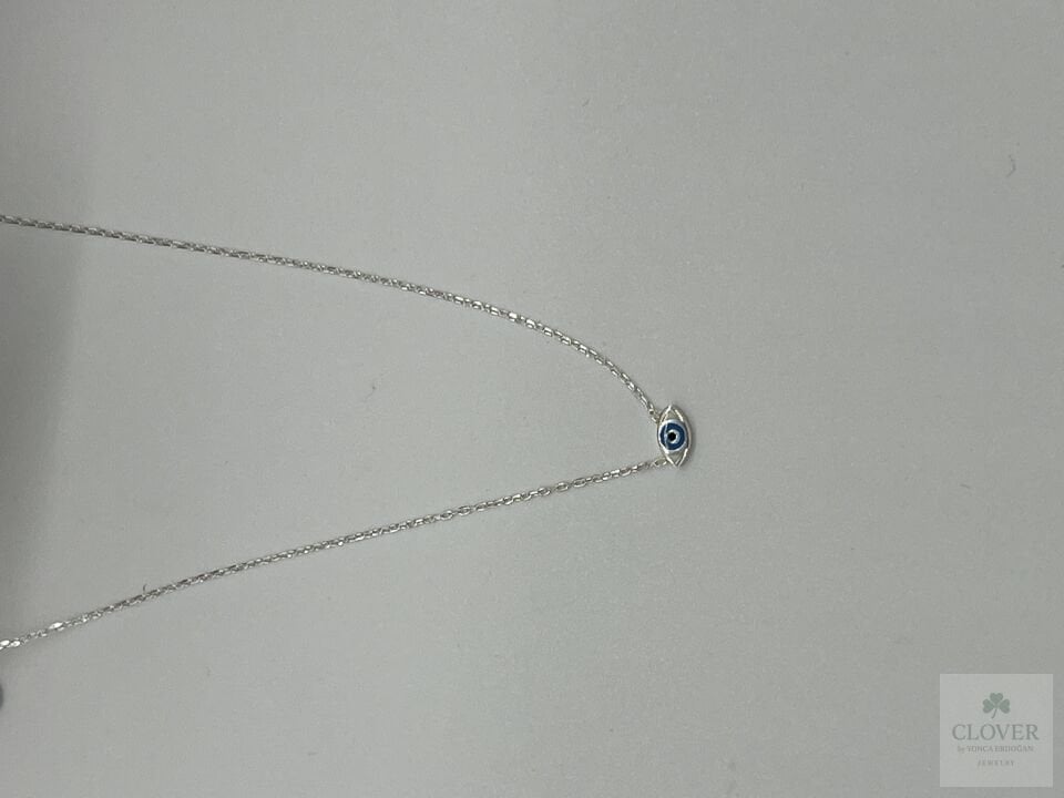 925 Ayar Gümüş Nazar boncuk Kolye