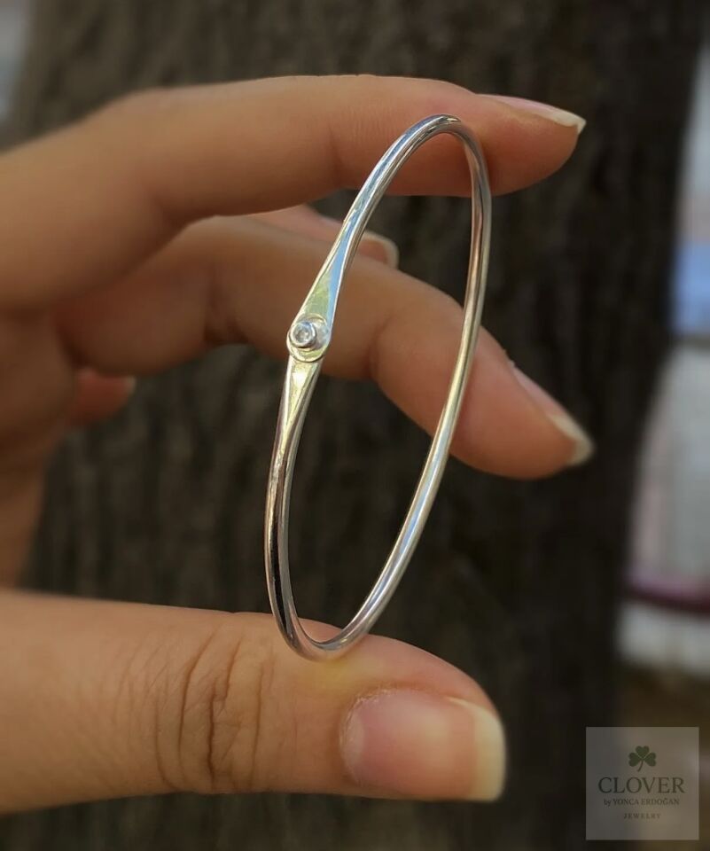 Unisex 925 Ayar Gümüş Lades Bileklik