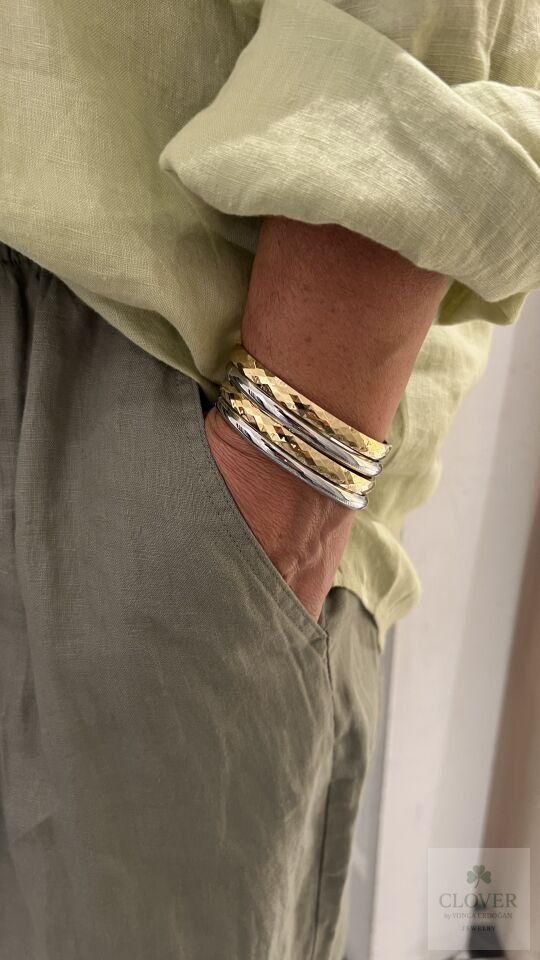 Paslanmaz Çelik Altın kaplama Kelepçe