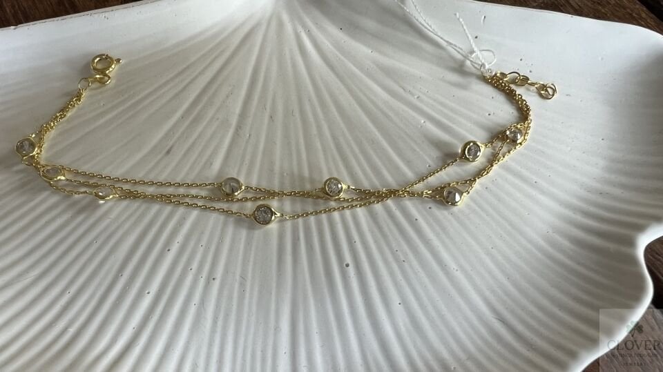 925 Ayar Gümüş 3lü Tiffany Bileklik