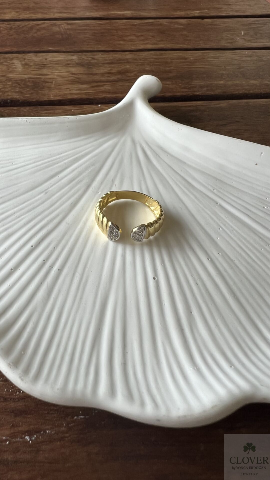925 Ayar gümüş Burgu yüzük